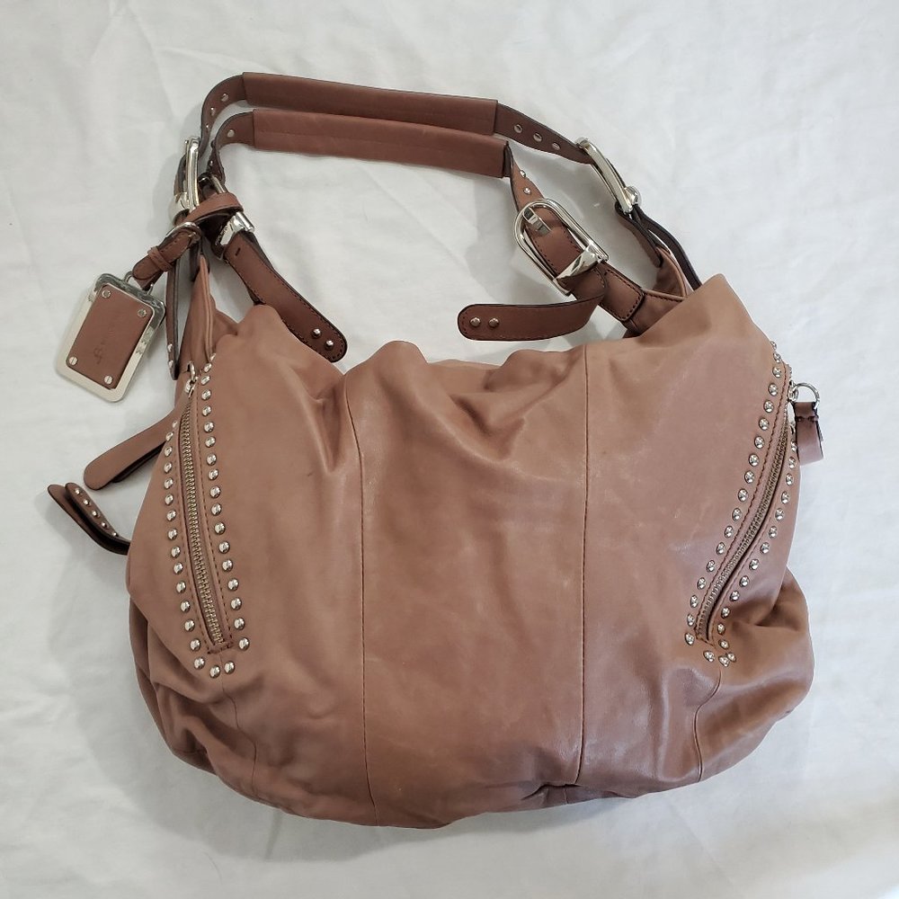 B Makowsky Brown Leather Handbag